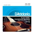 Струны для акустической гитары D'Addario EFT16 12-53