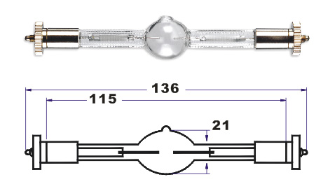 Газоразрядная металлогалогеновая лампа Xenpow HMQ 575/2