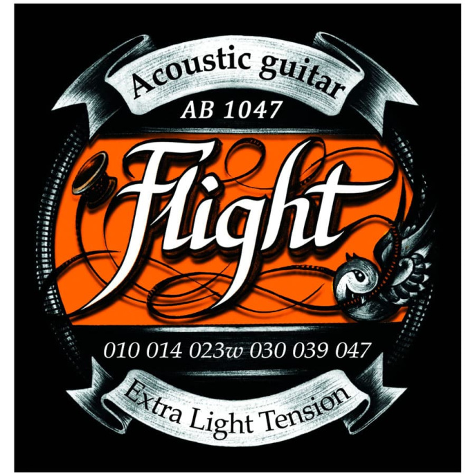 Струны для акустической гитары Flight AB1047 Extra Light