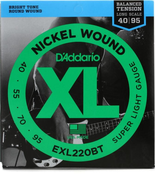 Струны для бас-гитары D’Addario EXL220BT
