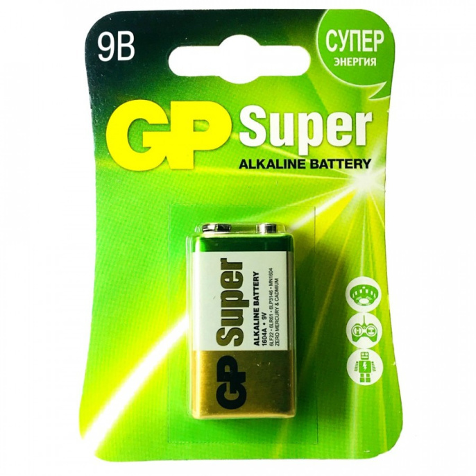 Батарейка ''корона'' GP Super 6LR61/1604A BP