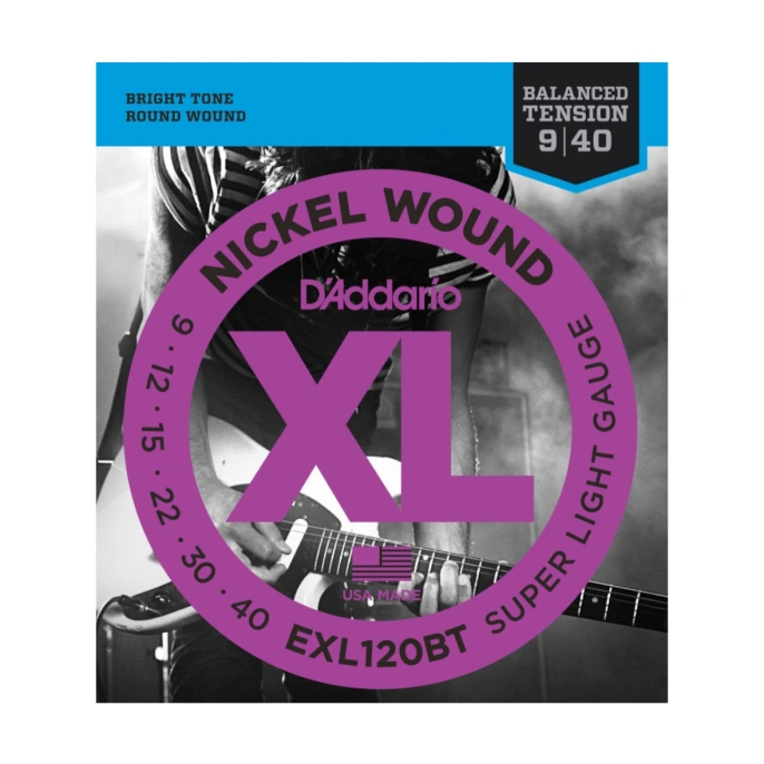 Струны для электрогитары D'Addario EXL120BT 9-40