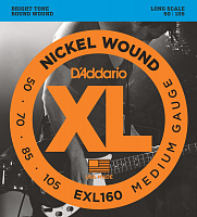 Струны для бас-гитары DAddario EXL160