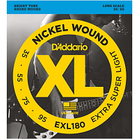 Струны для бас-гитары D’Addario EXL180