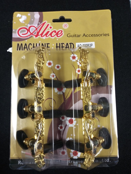 Комплект колковой механики на планке Alice AO-020B3P