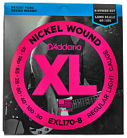 Струны для бас-гитары D’Addario EXL170-8