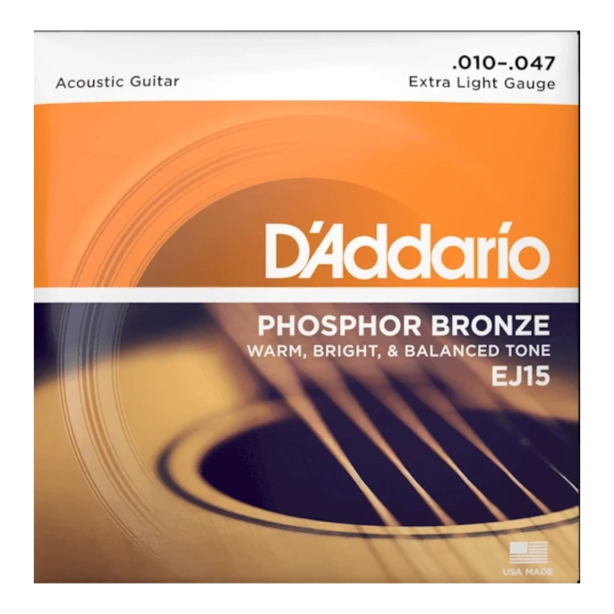Струны для гитары  D'Addario EJ15 10-47