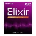 Струны для акустической гитары Elixir Extra Light 10-47 NW