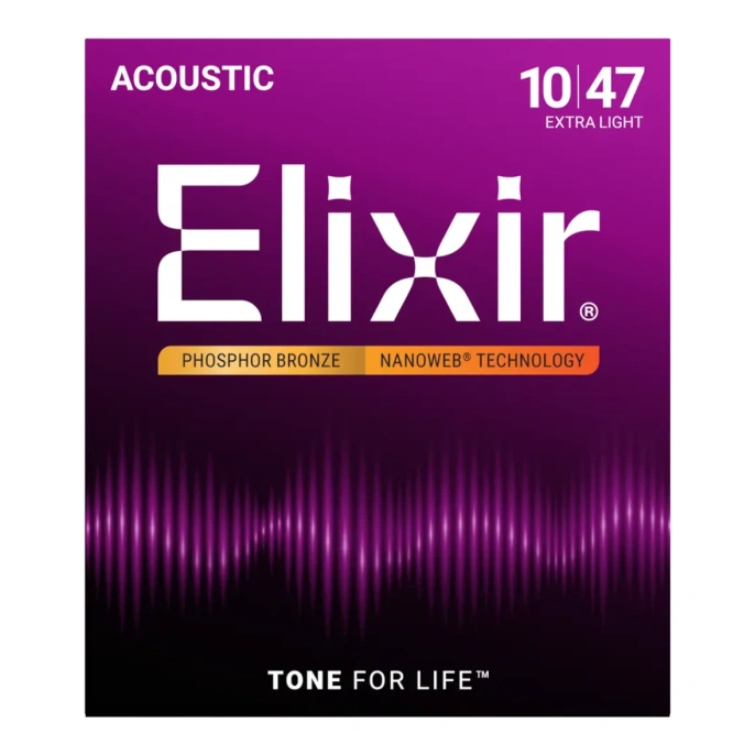 Струны для акустической гитары Elixir Extra Light 10-47 NW