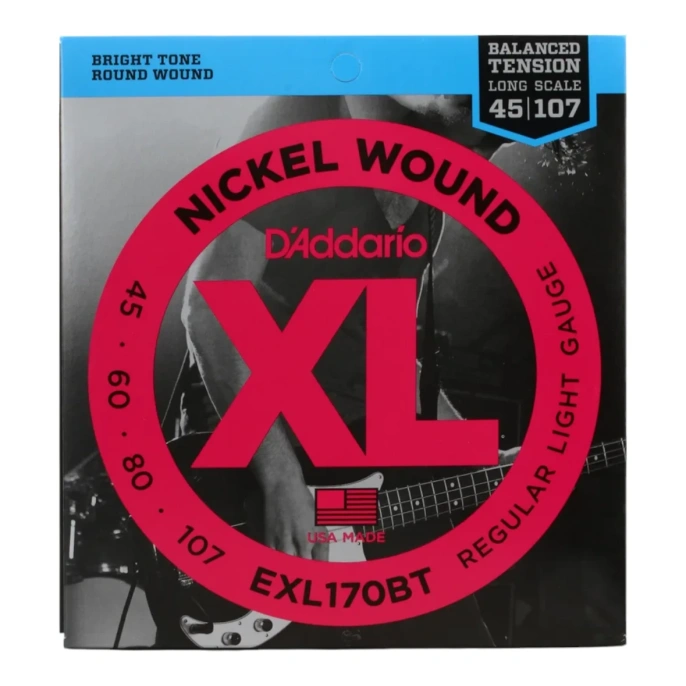Струны для бас-гитары D'Addario EXL170BT 45-107