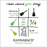 Струны для классической гитары Hannabach 890MT 3/4