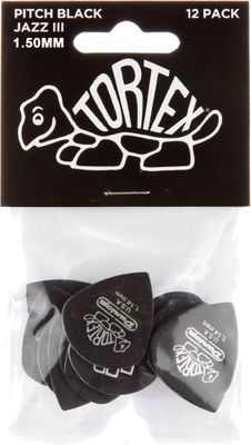 Набор медиаторов Dunlop 482P1.50 Tortex Pitch Black Jazz III
