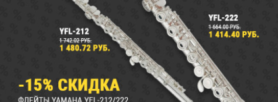 Скидки на ученические флейты Yamaha до конца зимы!