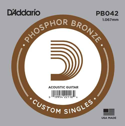 Струна для акустической гитары D’Addario PB042
