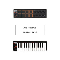 USB/MIDI контроллер Akai Pro LPD8 + Akai Pro LPK25