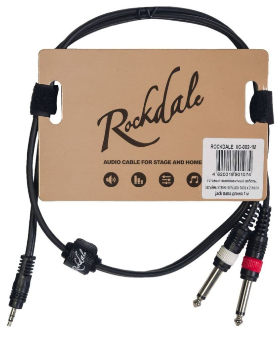 Кабель гитарный Rockdale XC-002-1M