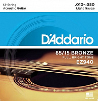 Струны для 12-тиструнной гитары  DAddario EZ940