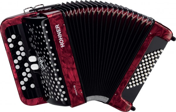 Детский кнопочный аккордеон HOHNER Nova II 48 (A1553) Red