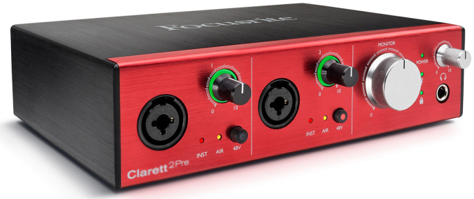 Аудиоинтерфейс Focusrite Clarett 2Pre