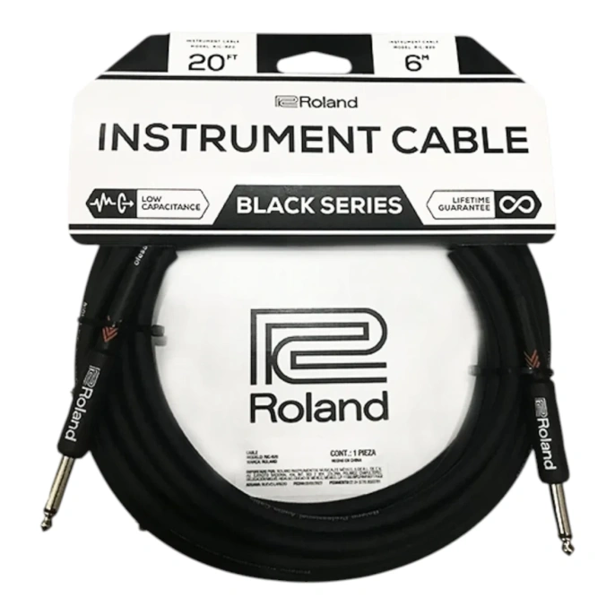 Кабель инструментальный Roland Black RIC-B20