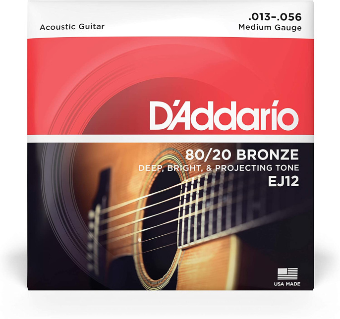 Струны для акустической гитары D'Addario EJ12