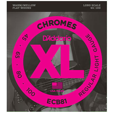 Струны для бас-гитары D’Addario ECB81