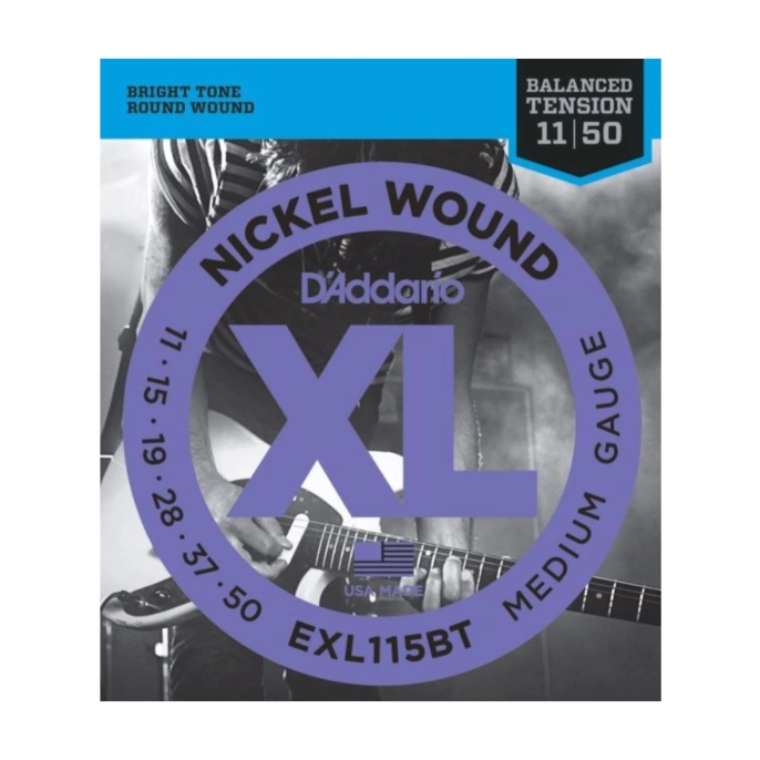 Струны для электрогитары D'Addario EXL115BT 11-50