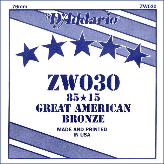 Струна для акустической гитары D’Addario ZW030