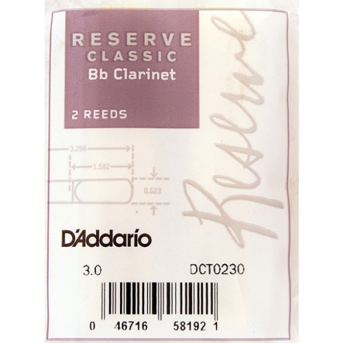 Трости для кларнета Bb Rico DCT0230