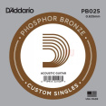 Струна для акустической гитары D’Addario PB025