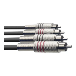 Сигнальный кабель 2RCA male Stagg STC3C