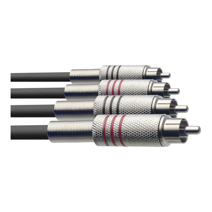 Сигнальный кабель 2RCA male Stagg STC3C
