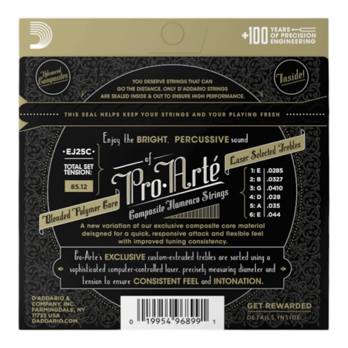 Струны для классической гитары D'Addario EJ25C