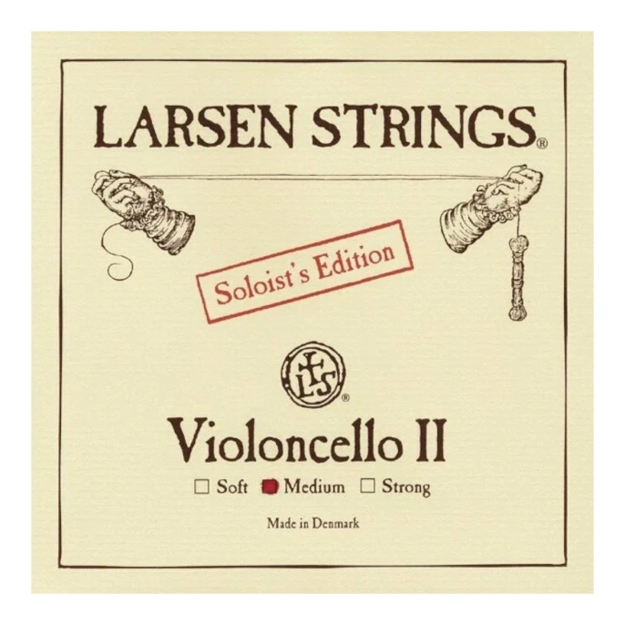 Струна для виолончели D, 4/4 , хромированая сталь,  Larsen, Soloist's edition 639424