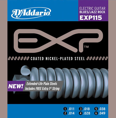 Струны для электрогитары  DAddario EXP115