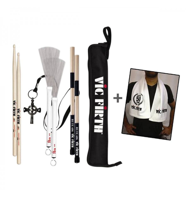 Набор аксессуаров для барабанщика в чехле Vic Firth PX5A.1-PTOWL.1