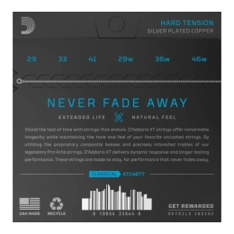 Струны для классической гитары D'addario XTC46TT
