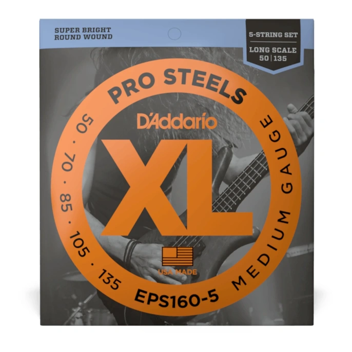 Струны для бас-гитары D'Addario EPS160-5 50-135