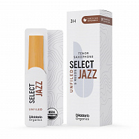 Трость для тенор-саксофона D'Addario ORRS05TSX3H Unfiled Organic Select Jazz 3H