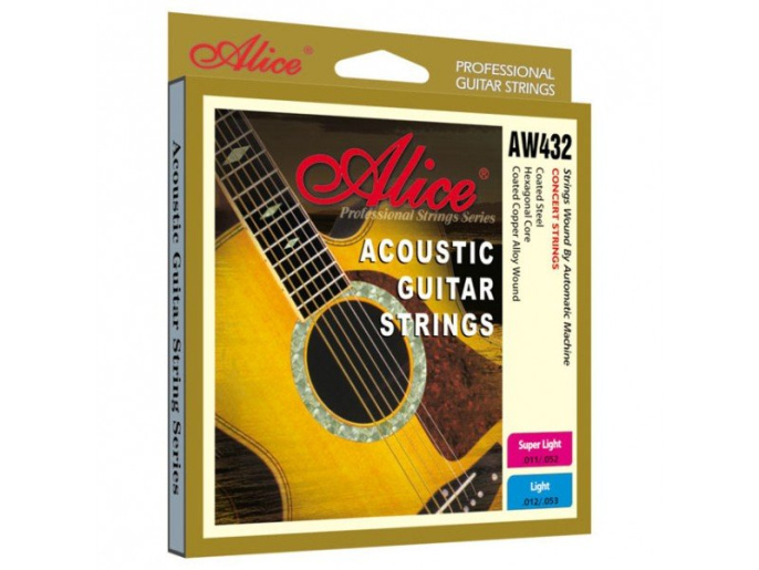 Струны для акустической гитары Alice AW432P-SL