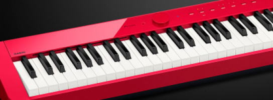 Новинки от Casio под ёлку: красное цифровое пианино для самых стильных
