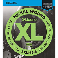 Струны для бас-гитары D’Addario EXL165-6
