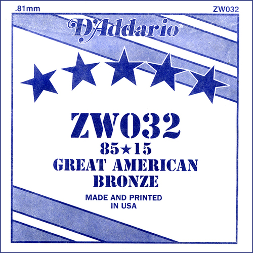 Струна для акустической гитары D’Addario ZW032