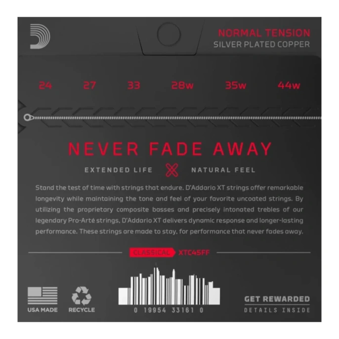 Струны для классической гитары D'addario XTC45FF