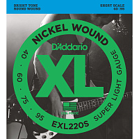 Струны для бас-гитары D’Addario EXL220S