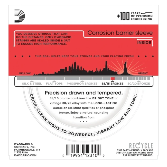 Струны для гитары D'Addario EZ930 13-56