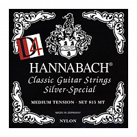 Струны для классической гитары Hannabach 815MTDURABLE Black Silver Special